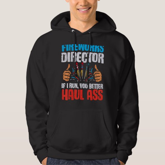 Technicus van de directeur van het vuurwerk ik voe hoodie (Voorkant)
