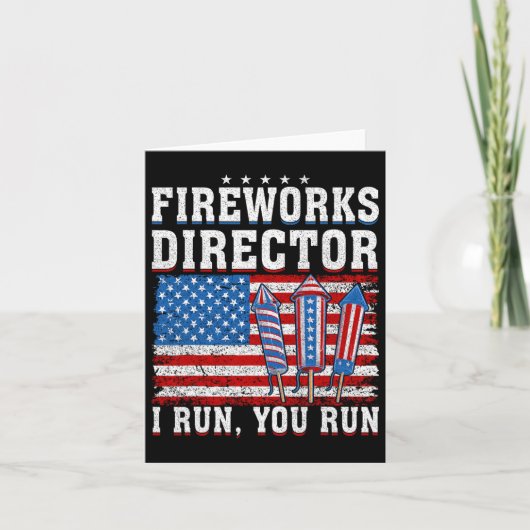 Technicus van de directeur van het vuurwerk ik voe kaart (Voorkant)