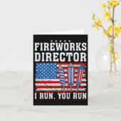 Technicus van de directeur van het vuurwerk ik voe kaart (Gele Bloem)