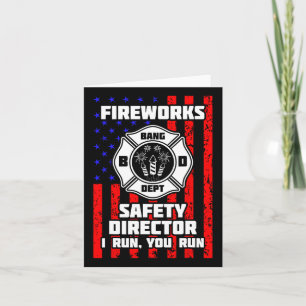 Technicus van de directeur van het vuurwerk ik voe kaart
