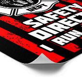 Technicus van de directeur van het vuurwerk ik voe poster (Hoek)