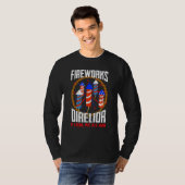 Technicus van de directeur van het vuurwerk ik voe t-shirt (Voorkant volledig)