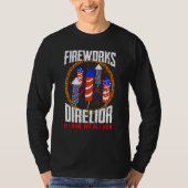 Technicus van de directeur van het vuurwerk ik voe t-shirt (Voorkant)