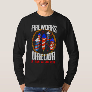 Technicus van de directeur van het vuurwerk ik voe t-shirt