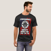 Technicus van de directeur van het vuurwerk ik voe t-shirt (Voorkant volledig)