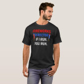 Technicus van de directeur van het vuurwerk ik voe t-shirt (Voorkant volledig)