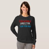 Technicus van de directeur van het vuurwerk ik voe t-shirt (Voorkant volledig)