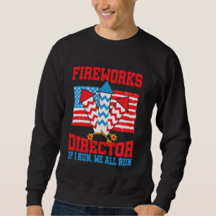 Technicus van de directeur van het vuurwerk ik voe trui