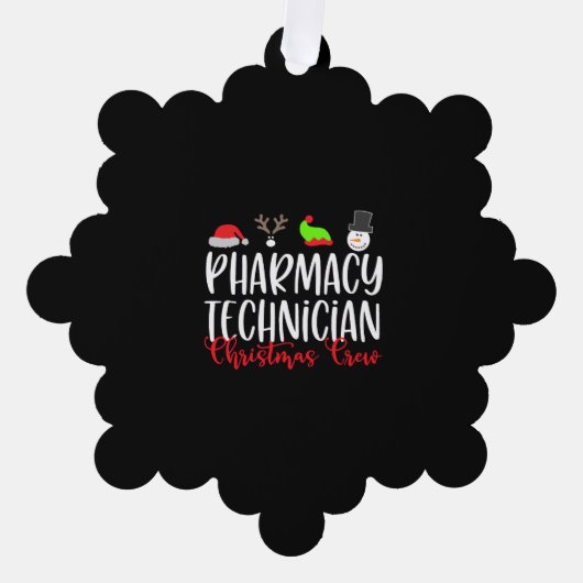 technicus van de kersttijdapotheker ornament kaart (Voorkant)