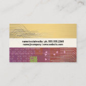 Technicus van de printplaatcomponent | binaire cod visitekaartje (Achterkant)