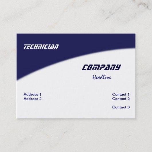 Technicus Visitekaartje (Voorkant)
