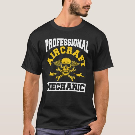 Technicus Vliegtuig T-shirt (Voorkant)