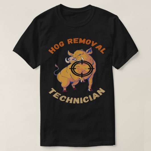 Technicus voor het verwijderen van varkens Wilde z T-shirt (Design voorkant)