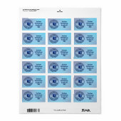 Technicus voor reparatie van computerservice of pc etiket (Full Sheet)