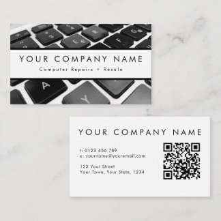 Technicus voor reparatie van desktopcomputers visitekaartje