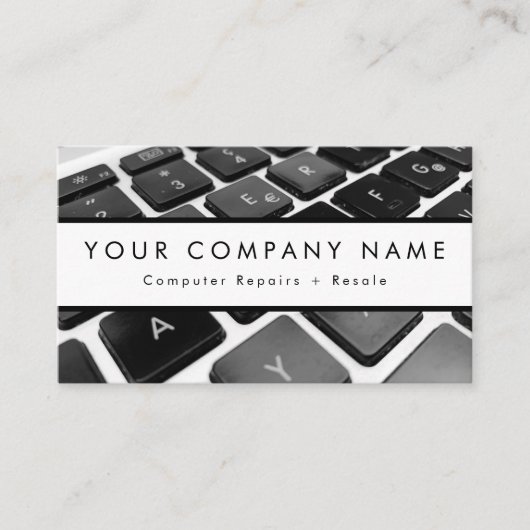 Technicus voor reparatie van desktopcomputers visitekaartje (Voorkant)