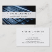 Technicus voor reparatie van desktopcomputers visitekaartje (Voorkant / Achterkant)