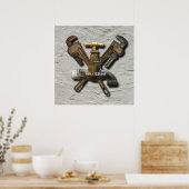 Technicus voor waterzuiveringsinstallatie poster (Keuken)