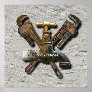 Technicus voor waterzuiveringsinstallatie poster