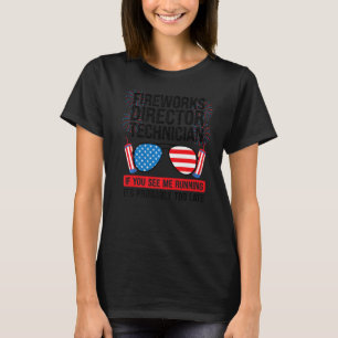 Technicus vuurwerkregisseur Als u vuurwerk ziet T-shirt