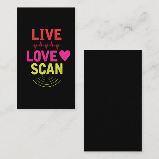 Technicus Ziektebehandeling Sonographer Ultrasound Visitekaartje (Voorkant / Achterkant)