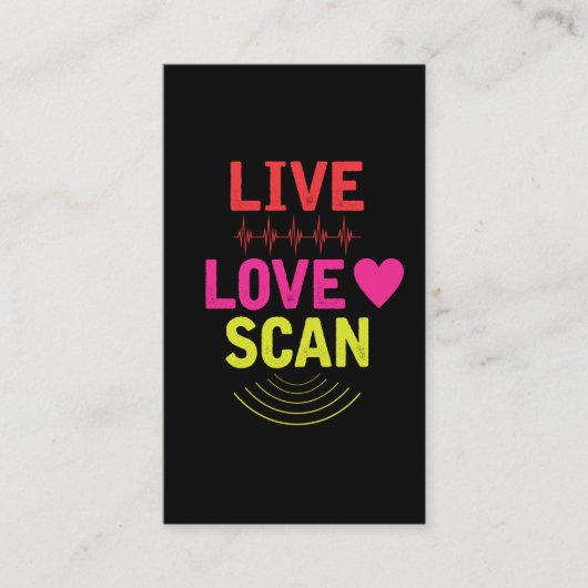Technicus Ziektebehandeling Sonographer Ultrasound Visitekaartje (Voorkant)