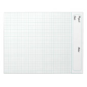 Techniek Grafiek Bladen Grid Paper 6mm Blauw Notitieblok (Voorkant)