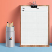 Techniek Grafiek Bladen Grid Paper 6mm Blauw Notitieblok