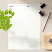 Techniek Grafiek Bladen Grid Paper 6mm Blauw Notitieblok