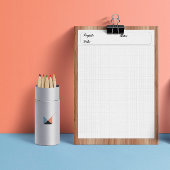 Techniek Grafiek Bladen Grid Paper 6mm Grijs Notitieblok