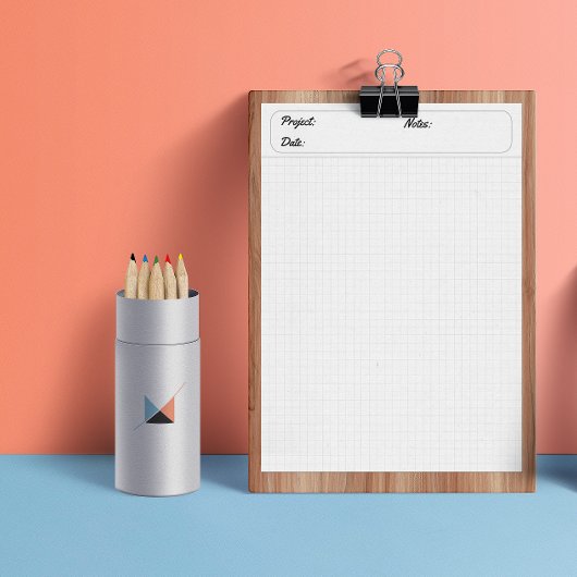 Techniek Grafiek Bladen Grid Paper 6mm Grijs Notitieblok