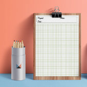 Techniek Grafiek Bladen Grid Paper 6mm Groen Notitieblok