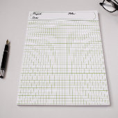 Techniek Grafiek Bladen Grid Paper 6mm Groen Notitieblok