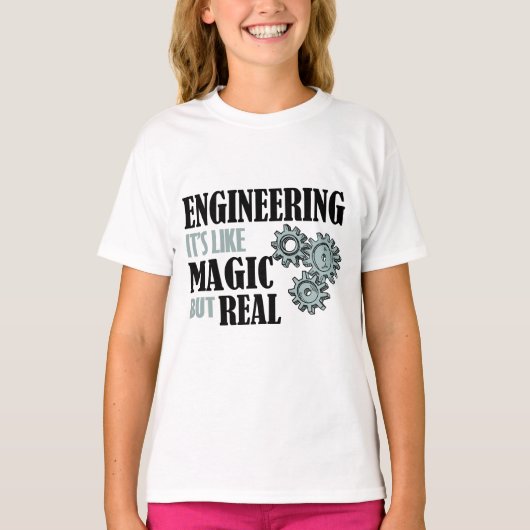Techniek - het is als magisch maar echt t-shirt (Voorkant)