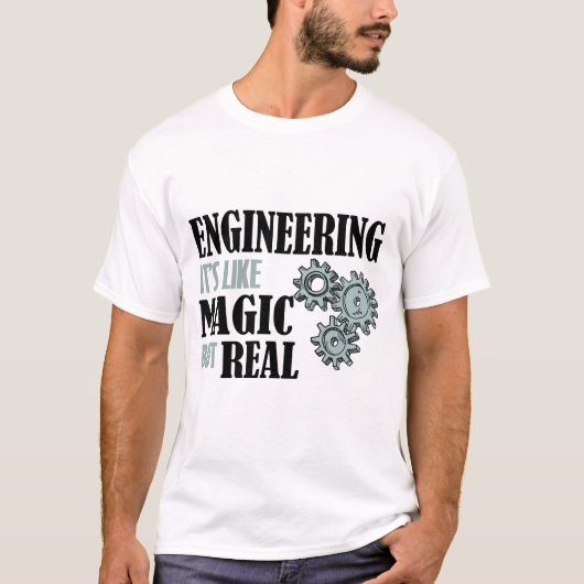 Techniek - het is als magisch maar echt t-shirt (Voorkant)