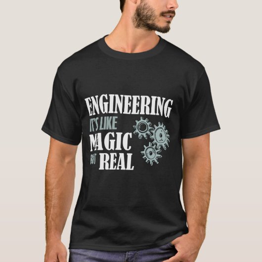 Techniek - het is als magisch maar echt t-shirt (Voorkant)