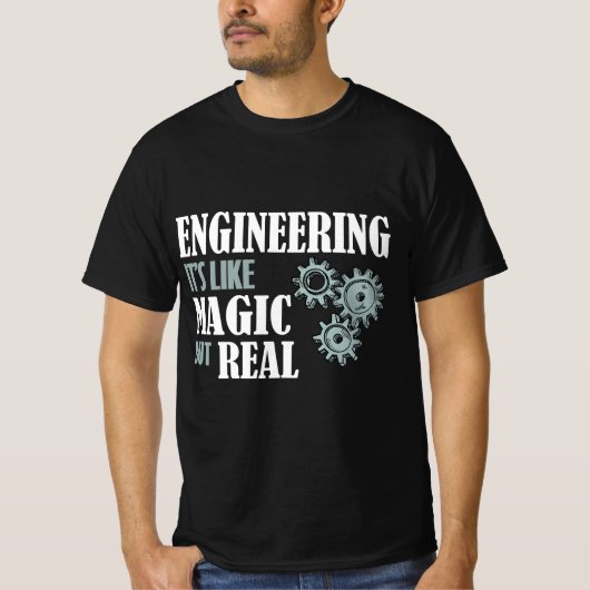 Techniek - het is als magisch maar echt t-shirt (Voorkant)