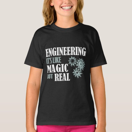 Techniek - het is als magisch maar echt t-shirt (Voorkant)