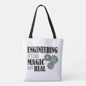 Techniek - het is als magisch maar echt tote bag (Achterkant)