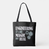 Techniek - het is als magisch maar echt tote bag (Achterkant)