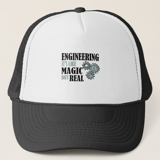 Techniek - het is als magisch maar echt trucker pet (Voorkant)