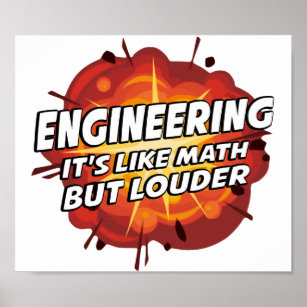 Techniek - het is als Wiskunde maar Louder Poster