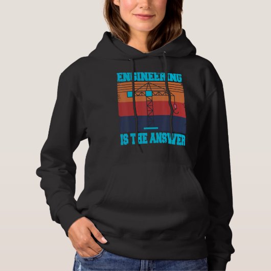 Techniek is het antwoord Cadeau Hoodie (Voorkant)