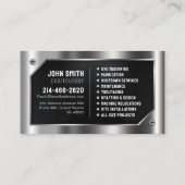 Techniek, Mechanisch, Metaal, Reparatie, Auto Visitekaartje (Achterkant)