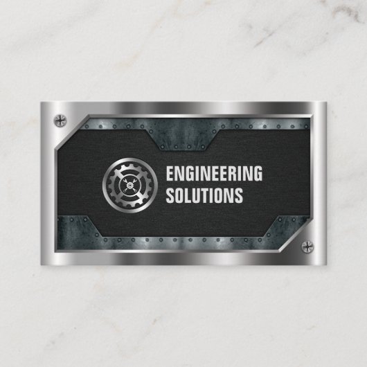 Techniek, Mechanisch, Metaal, Reparatie, Auto Visitekaartje (Voorkant)