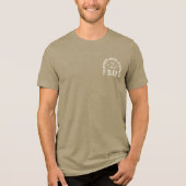 Techniek over Sterkte voor & achter (wit) Tri-Blend Shirt (Voorkant)