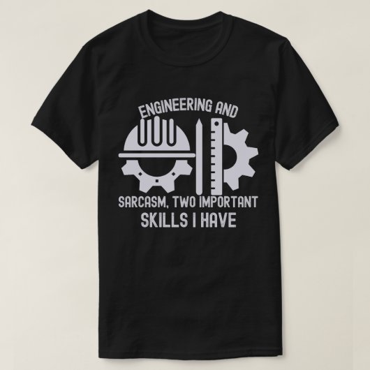 Techniek student, ingenieursdiploma t-shirt (Design voorkant)