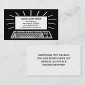 techniek visitekaartje (Voorkant / Achterkant)