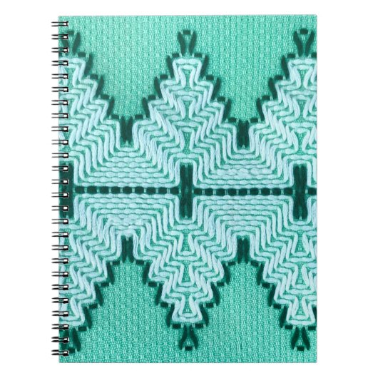 techniek voor het koppelen van textielgarens met notitieboek (Voorkant)