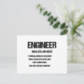 TECHNIEKER Zelfstandig naamwoord Grappige technisc Briefkaart (Staand voorkant)